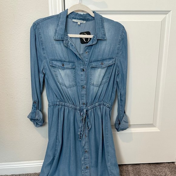 Denim Tunic Dress - Picture 3 of 10